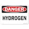 Signmission Safety Sign, OSHA Danger, 5" Height, 7" Width, Hydrogen, Landscape OS-DS-D-57-L-19402 - alternate 1